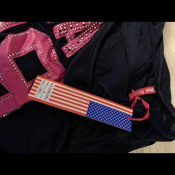 ❌SOLD❌Navy Blue True Rock Tank - Picture 3 of 4